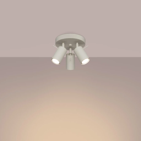 Plafon RING 3P beżowy