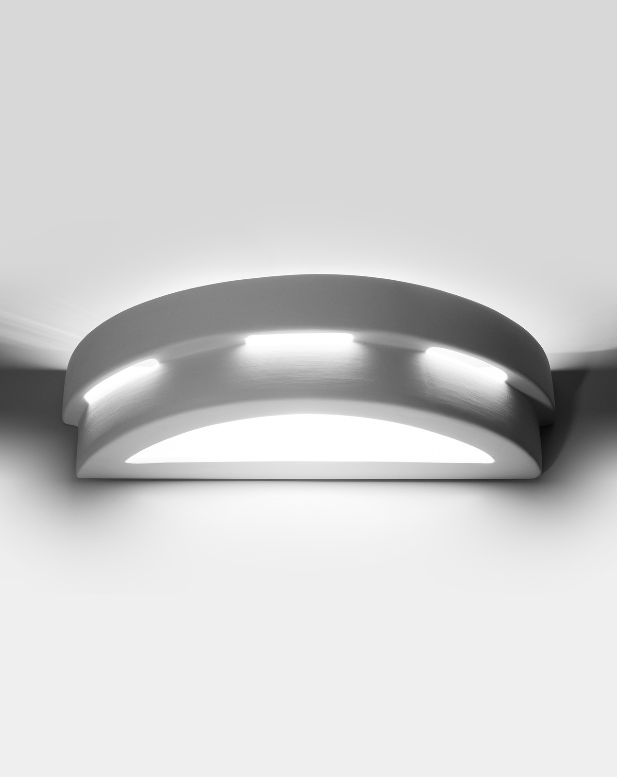 Kinkiet ceramiczny HELIOS biały + 1x Żarówka LED E27 3000K Ciepła 7,5W 620lm