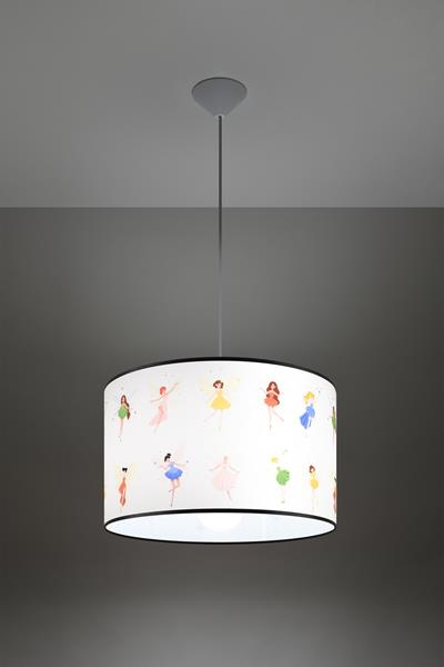 Lampa wisząca WRÓŻKI 40 + 1x Żarówka LED E27 4000K Zimna 7,5W 650lm