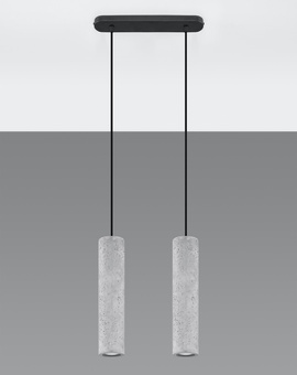 Lampa wisząca LUVO 2 + 2x Żarówka LED GU-10 4000K Zimna 7W 630lm