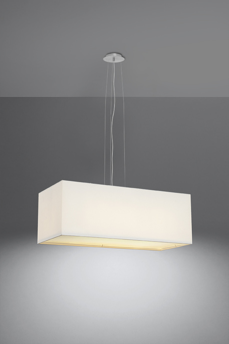 Żyrandol SANTA BIS 80 biały + 3x Żarówka LED E27 4000K Zimna 7,5W 650lm