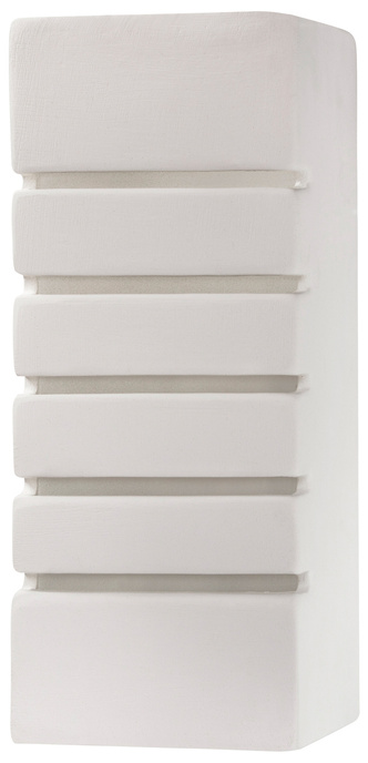 Kinkiet ceramiczny SAMIR biały + 1x Żarówka LED E27 3000K Ciepła 7,5W 620lm