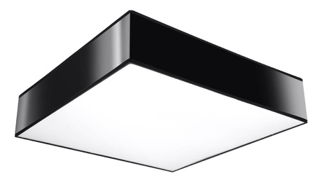 Plafon sufitowy HORUS 55 CZARNY + 4x Żarówka LED E27 3000K Ciepła 7,5W 620lm