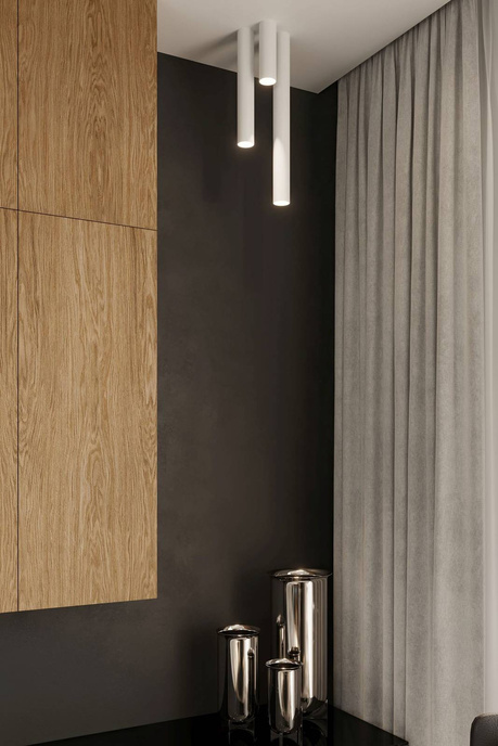 Plafon LAGOS 10 biały + 1x Żarówka LED GU-10 3000K Ciepła 7W 620lm