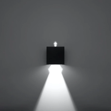 Kinkiet LUCA czarny LED IP54