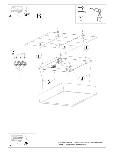 Plafon MADERA 305 dąb