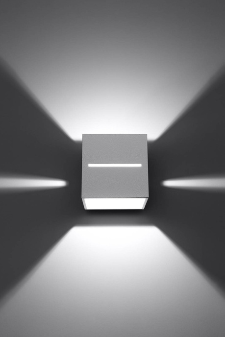 Kinkiet LOBO biały + 1x Żarówka LED G9 4000K Zimna 4,5W 530lm