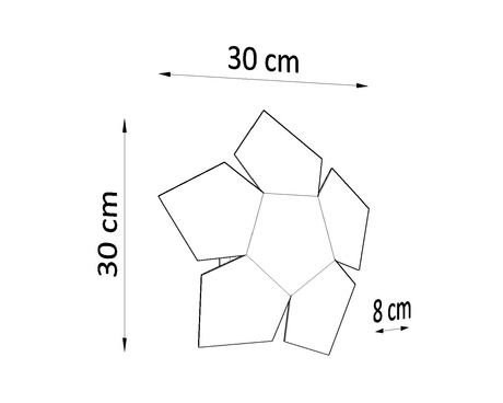 Kinkiet PENTA czarny + 2x Żarówka LED G9 4000K Zimna 4,5W 530lm