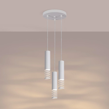 Lampa wisząca LAMI 3P biały