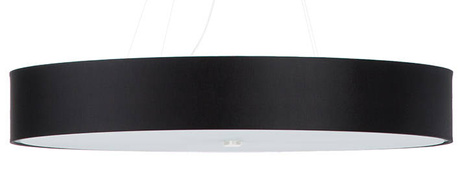 Żyrandol SKALA 90 czarny + 6x Żarówka LED E27 4000K Zimna 7,5W 650lm