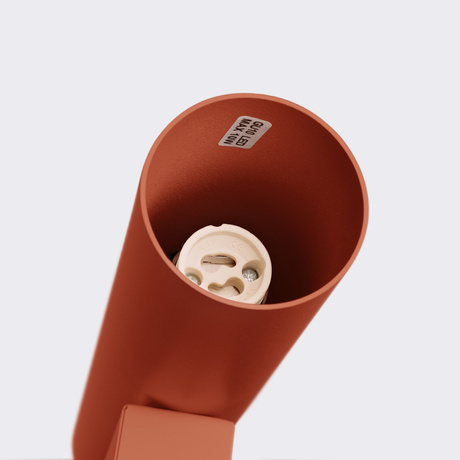 Kinkiet LAGOS 2 ochra czerwona + 2x Żarówka LED GU-10 3000K Ciepła 7W 510lm