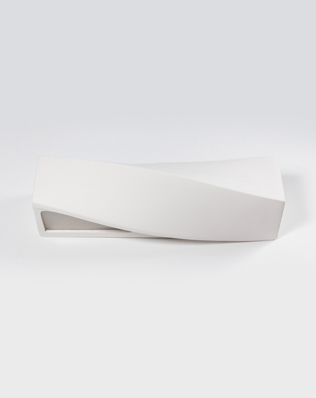 Kinkiet ceramiczny SIGMA biały + 1x Żarówka LED E27 4000K Zimna 7,5W 650lm