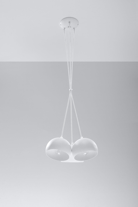 Lampa wisząca BOLA 3 biała