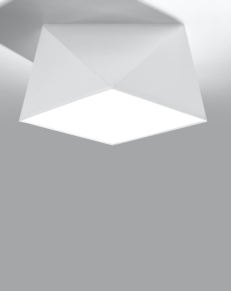 Plafon HEXA 25 BIAŁY + 1x Żarówka LED E27 3000K Ciepła 7,5W 620lm