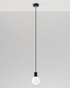 Lampa wisząca EDISON czarna +1x Żarówka LED E27 4000K Zimna 7,5W 650lm