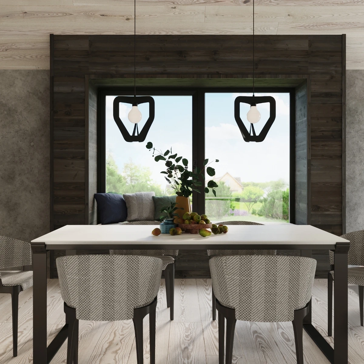 Lampa wisząca TRES czarna