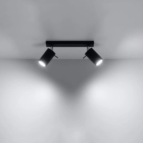 Plafon RING 2 czarny