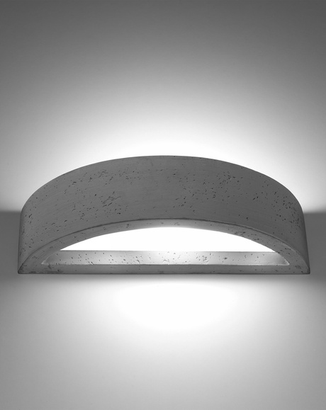 Kinkiet ATENA beton + 1x Żarówka LED E27 3000K Ciepła 7,5W 620lm