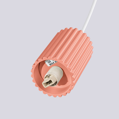 Lampa wisząca HALO 1 brzoskwiniowa +1x Żarówka LED G9 3000K Ciepła 4,5W 450lm