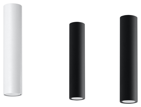 Plafon LAGOS 30 biały + 1x Żarówka LED GU-10 3000K Ciepła 7W 620lm