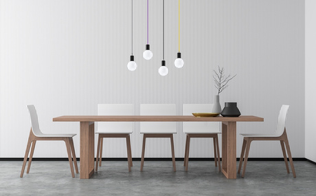 Lampa wisząca EDISON czarna +1x Żarówka LED E27 4000K Zimna 7,5W 650lm