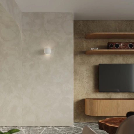 Kinkiet ceramiczny GLOBE biały