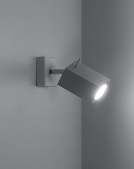 Kinkiet MERIDA 1 biały + 1x Żarówka LED GU-10 4000K Zimna 7W 630lm