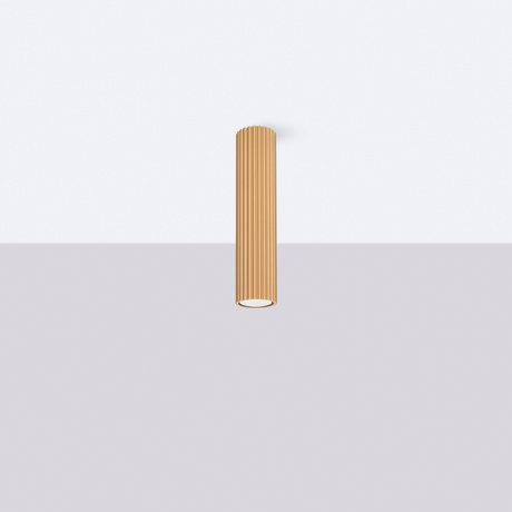 Plafon KARBON 30 złoty + 1x Żarówka LED GU-10 4000K Zimna 7W 530lm