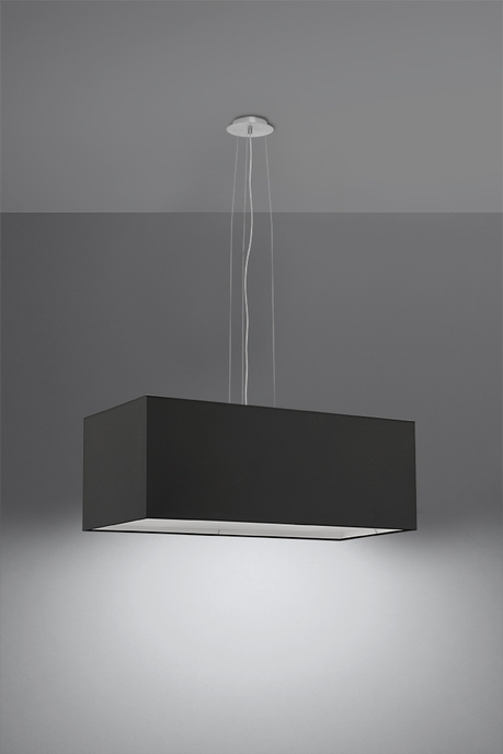 Żyrandol SANTA BIS 80 czarny + 3x Żarówka LED E27 3000K Ciepła 7,5W 620lm