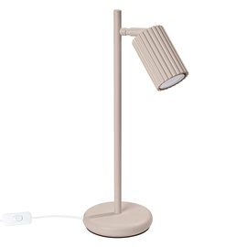 Lampa biurkowa KARBON taupe + 1X Żarówka LED GU-10 4000K Zimna 7W 530lm