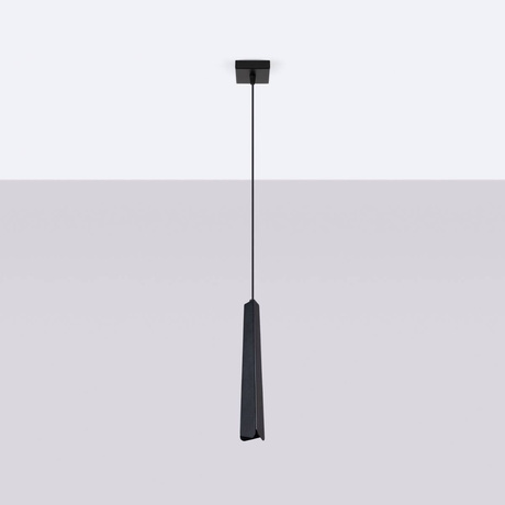 Lampa wisząca PRYSM 1 czarna + 1x Żarówka LED G9 3000K Ciepła 4,5W 450lm