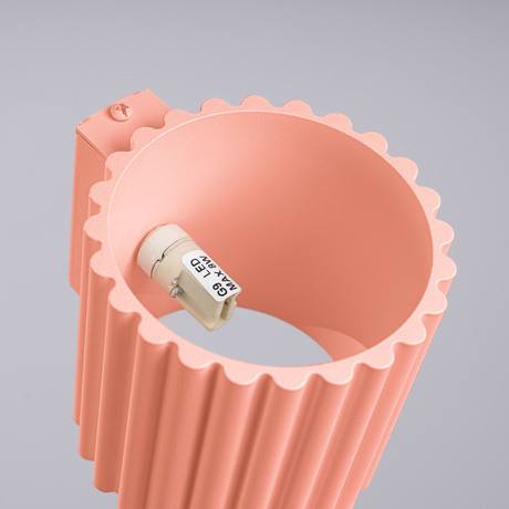 Kinkiet AURA brzoskwiniowy G9 + 1X Żarówka LED G9 3000K Ciepła 4,5W 450lm