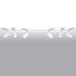 Plafon RING 6L biały 