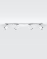 Plafon MERIDA 4L biały + 4xŻarówka LED GU-10 4000K Zimna 7W 630lm