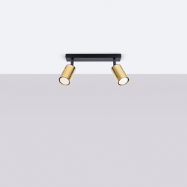 Plafon WINX 2 czarny/złoty