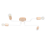 Żyrandol TIMBO 4 biały + 4x Żarówka LED E27 4000K Zimna 7,5W 690lm