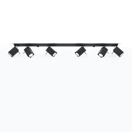 Plafon MERIDA 6L czarny 