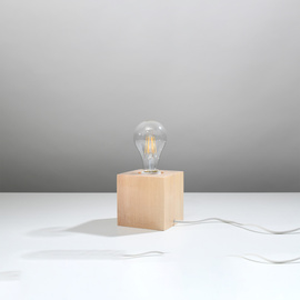 Lampa biurkowa ARIZ naturalne drewno 