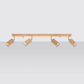 Plafon BERG 4 naturalne drewno 