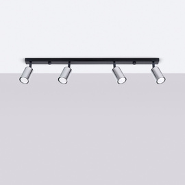 Plafon WINX 4L czarny/chrom