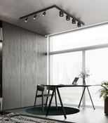 Lampa Sufitowa, 7 punktowa, system szynowy 3 fazowy, ORBIS/RING