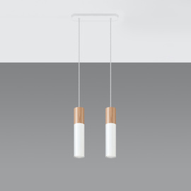 Lampa Wisząca PABLO 2 biała 