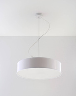 Lampa wisząca ARENA 45 BIAŁA  + 3x Żarówka LED E27 4000K Zimna 7,5W 650lm