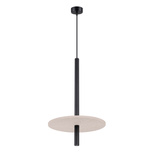 Lampa wisząca FELTRO 1 czarna/beżowa