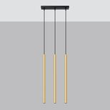 Lampa Wisząca PASTELO 3L złoty połysk