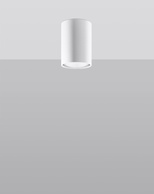 Plafon LAGOS 10 biały + 1x Żarówka LED GU-10 3000K Ciepła 7W 620lm