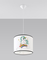 Lampa wisząca JEDNOROŻEC 30 + 1x Żarówka LED E27 4000K Zimna 7,5W 650lm