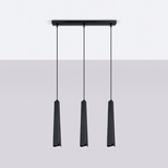 Lampa wisząca PRYSM 3L czarna