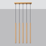 Lampa wisząca PASTELO 5L złota