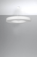 Żyrandol SATURNO SLIM 90 biały + 8x Żarówka LED E27 4000K Zimna 7,5W 650lm